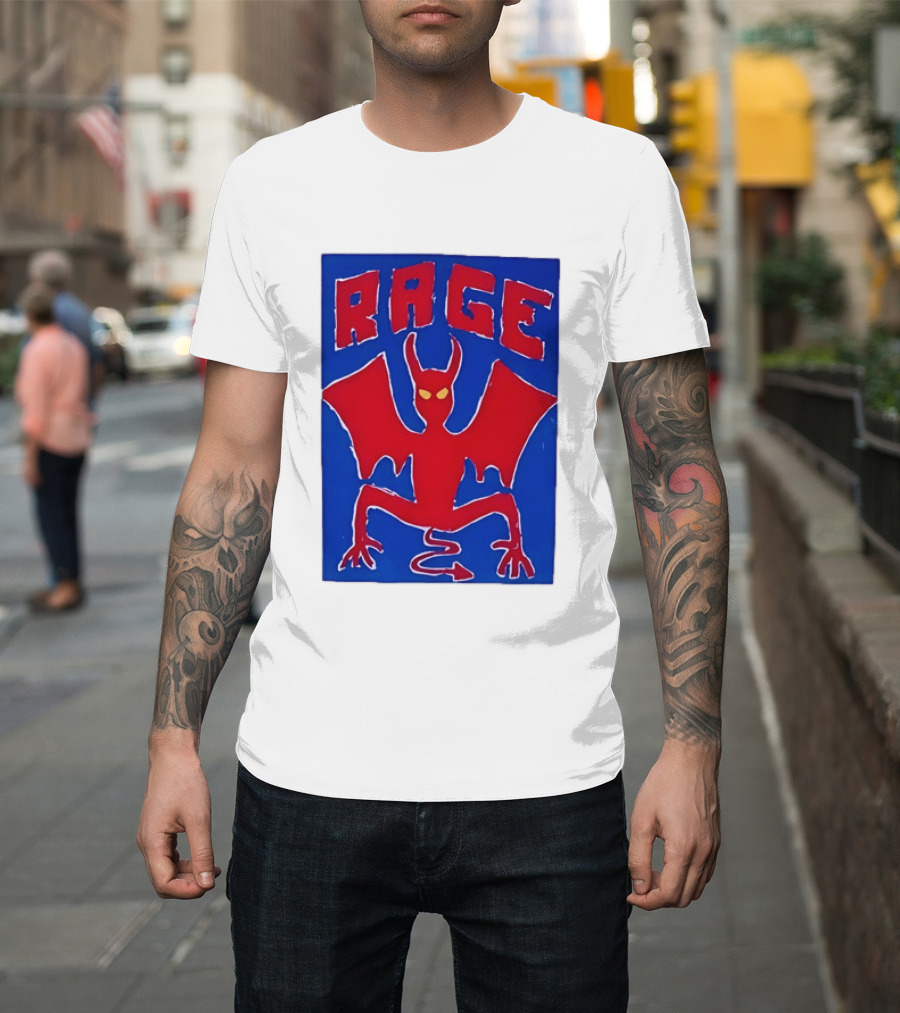 Rage Red Devil Bat Wings Demon T-Shirt