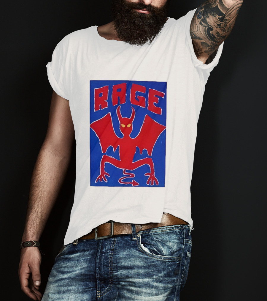 Rage Red Devil Bat Wings Demon T-Shirt