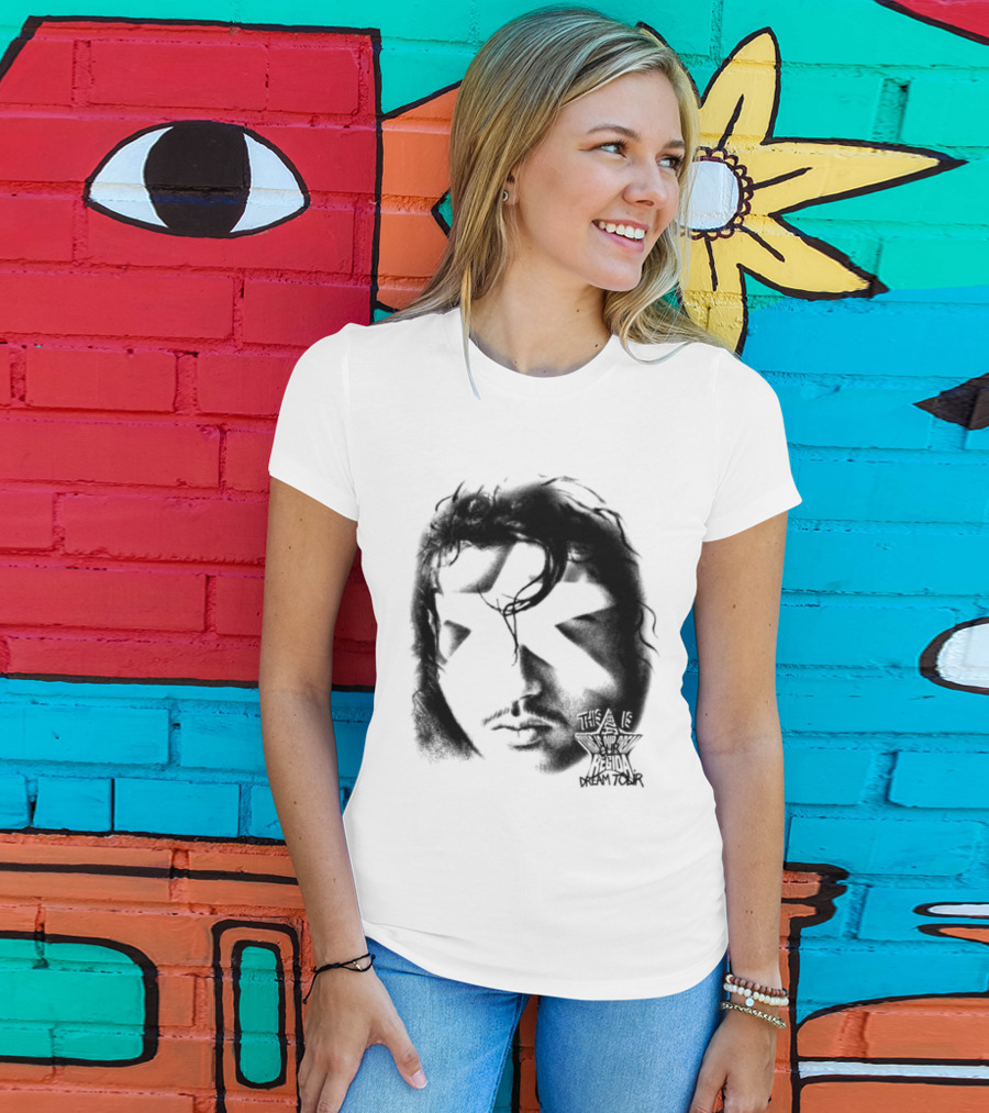 Fuerza Regida Star Face Black T-Shirt