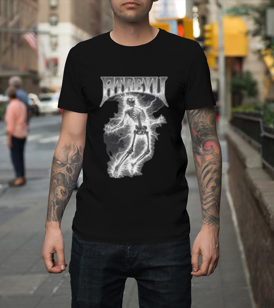 Atreyu Electric Skeleton Lightning Scene T-Shirt