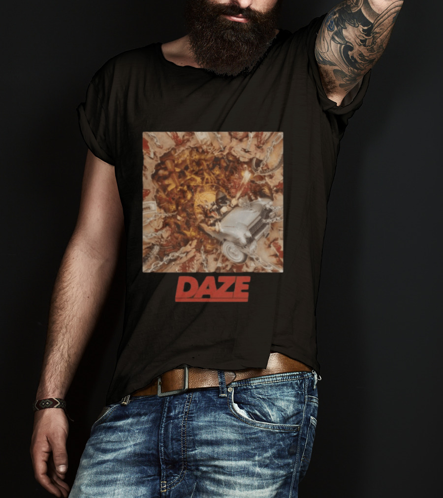 Daze Store Pain Of Truth Shaka Chains And Skeleton Car Rider T-Shirt