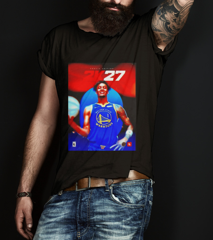 Golden State Warriors NBA 2K27 Rookie Edition Number One Player T-Shirt