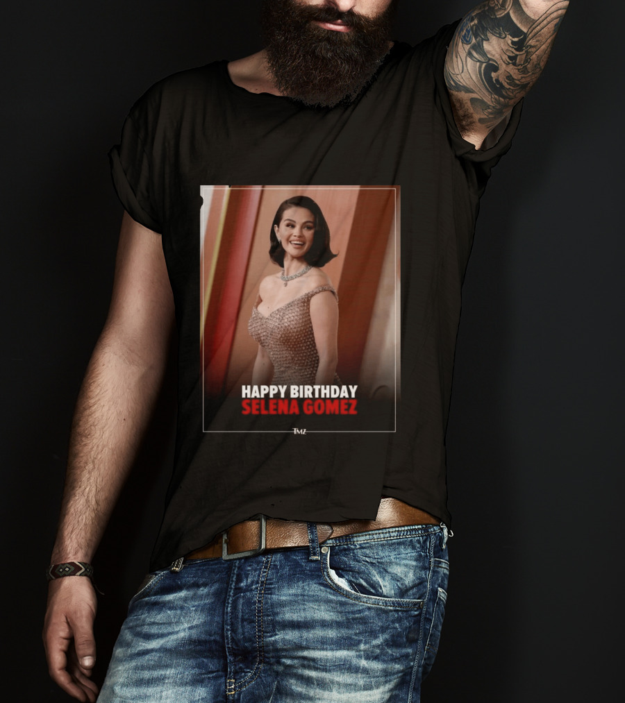 Happy Birthday Selena Gomez TMZ Celebration Event T-Shirt