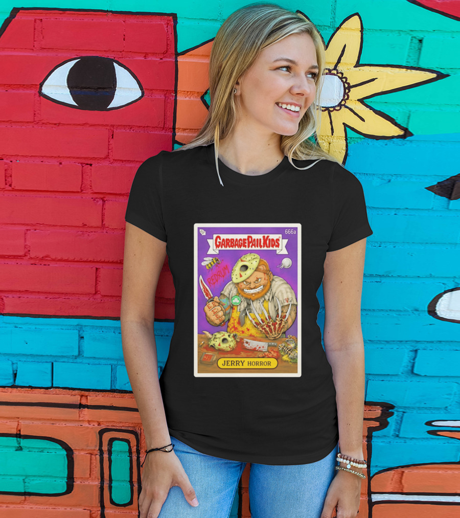 Garbage Pail Kids 666a Jerry Horror Redrum Trading Card T-Shirt