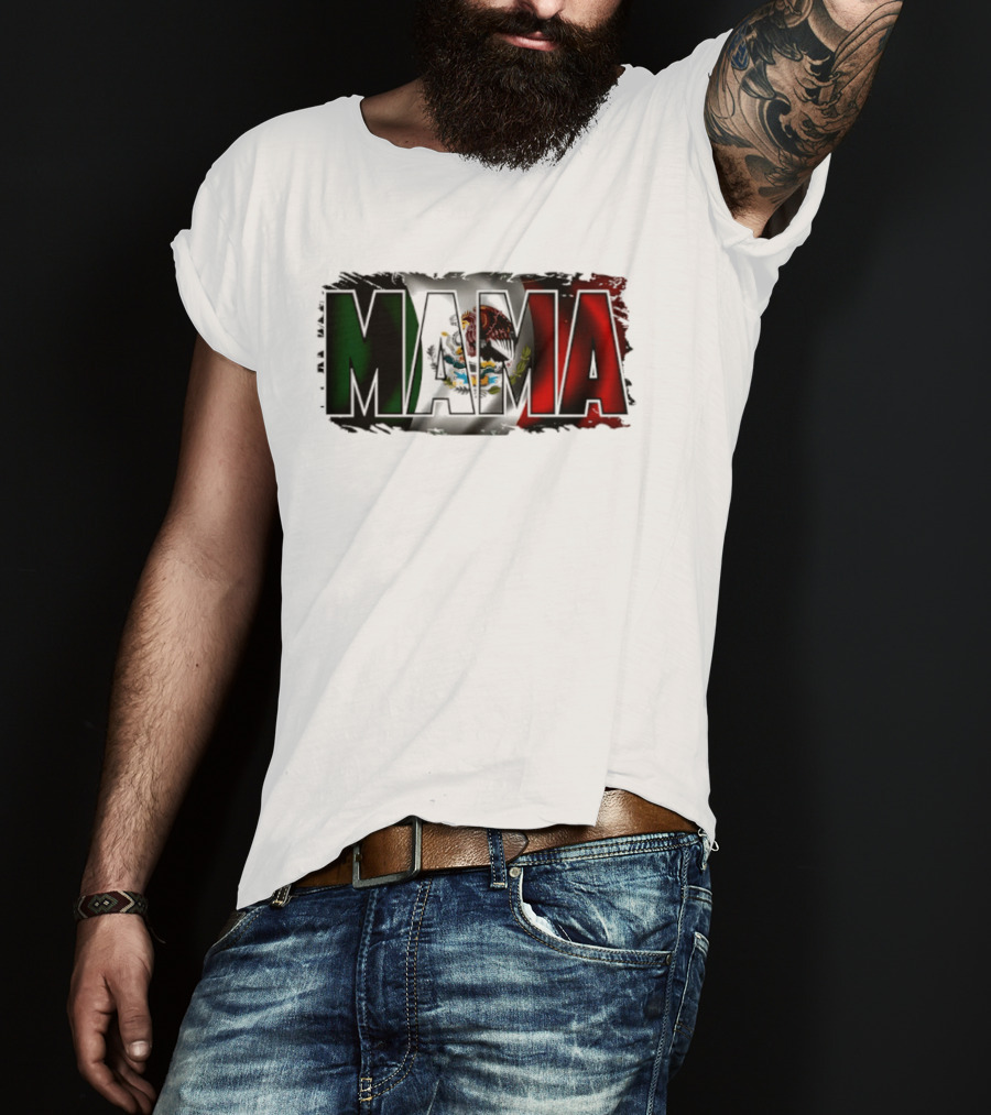 Mama Mexico Mexican Flag National Pride T-Shirt