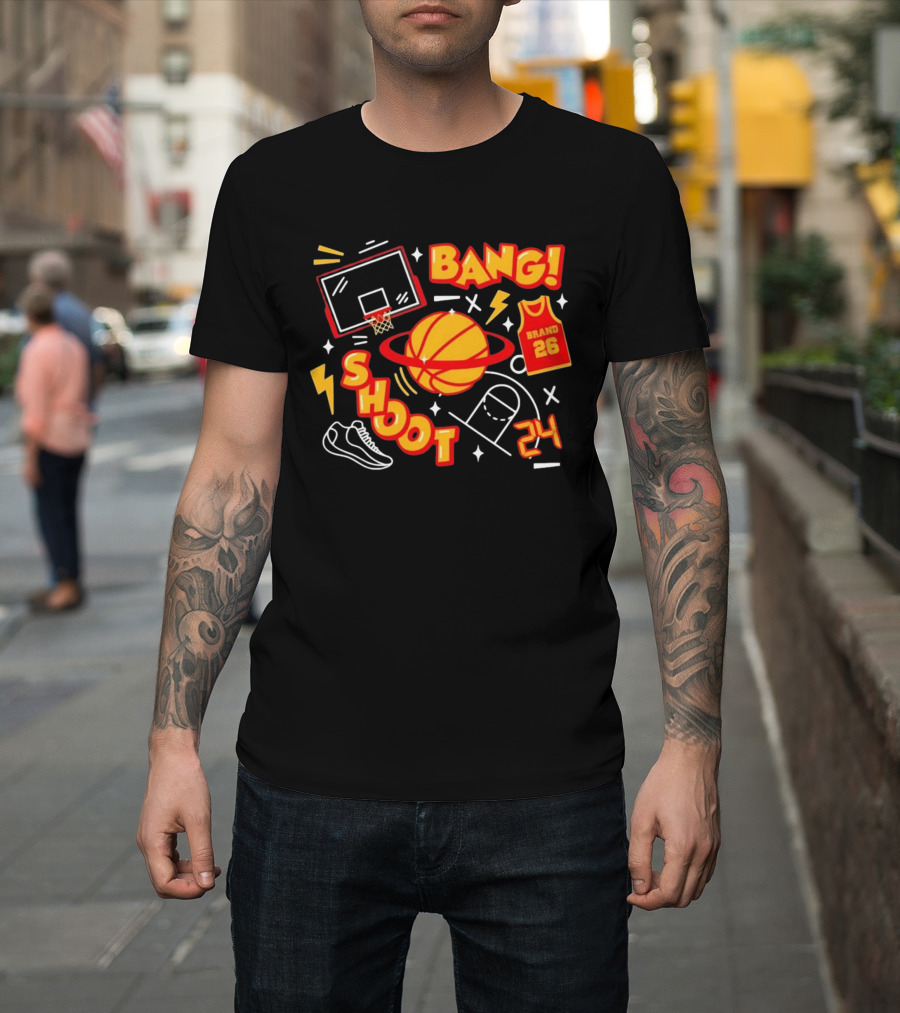 Bang Shoot Basketball Brand 26 Jersey Hoop 24 Sport Athletic T-Shirt