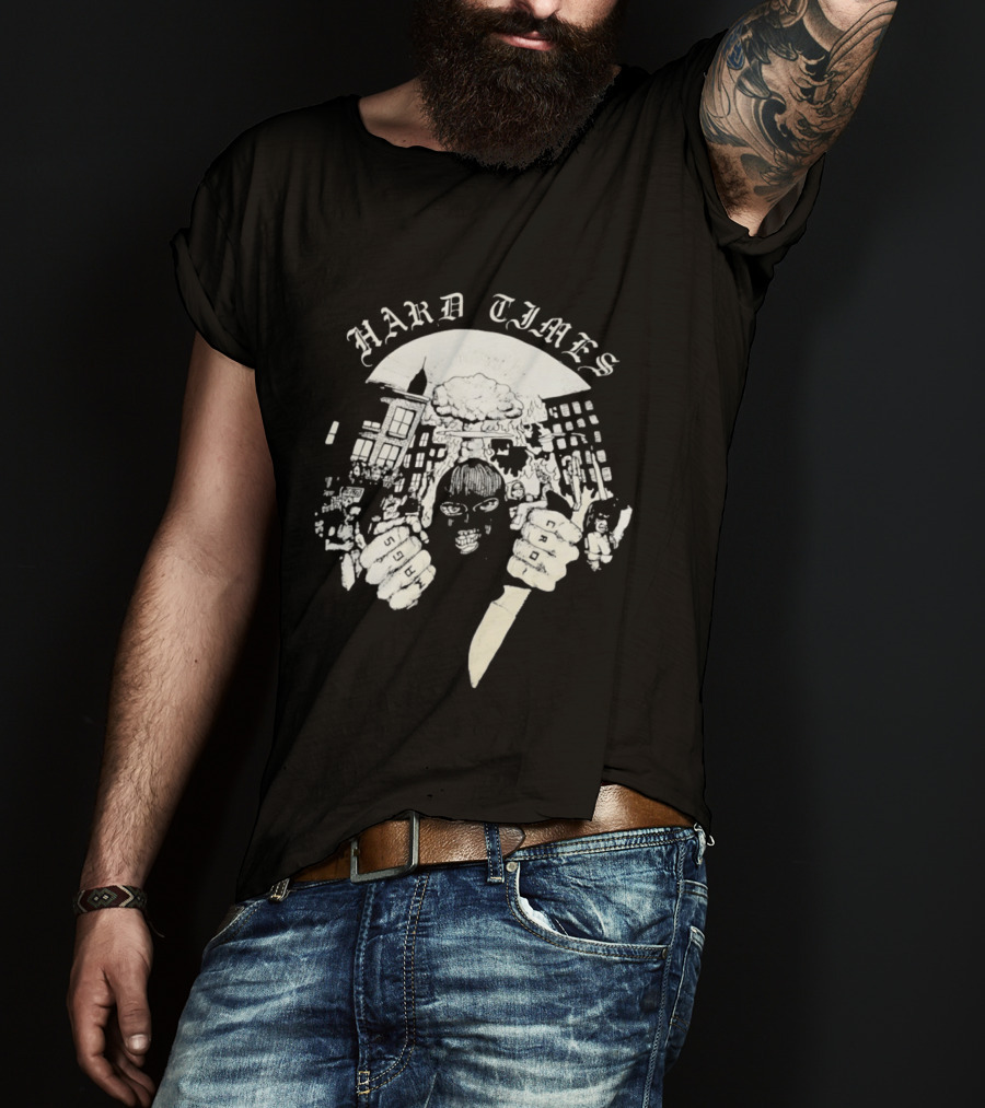 Hard Times Swags Cro Urban Masked Knife Figure Streetwear T-Shirt