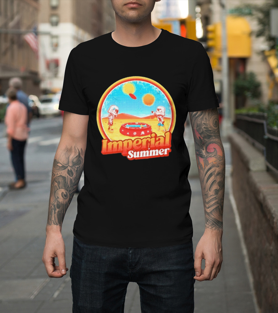 Summer Fun Star Wars Stormtrooper Imperial Beach Scene T-Shirt