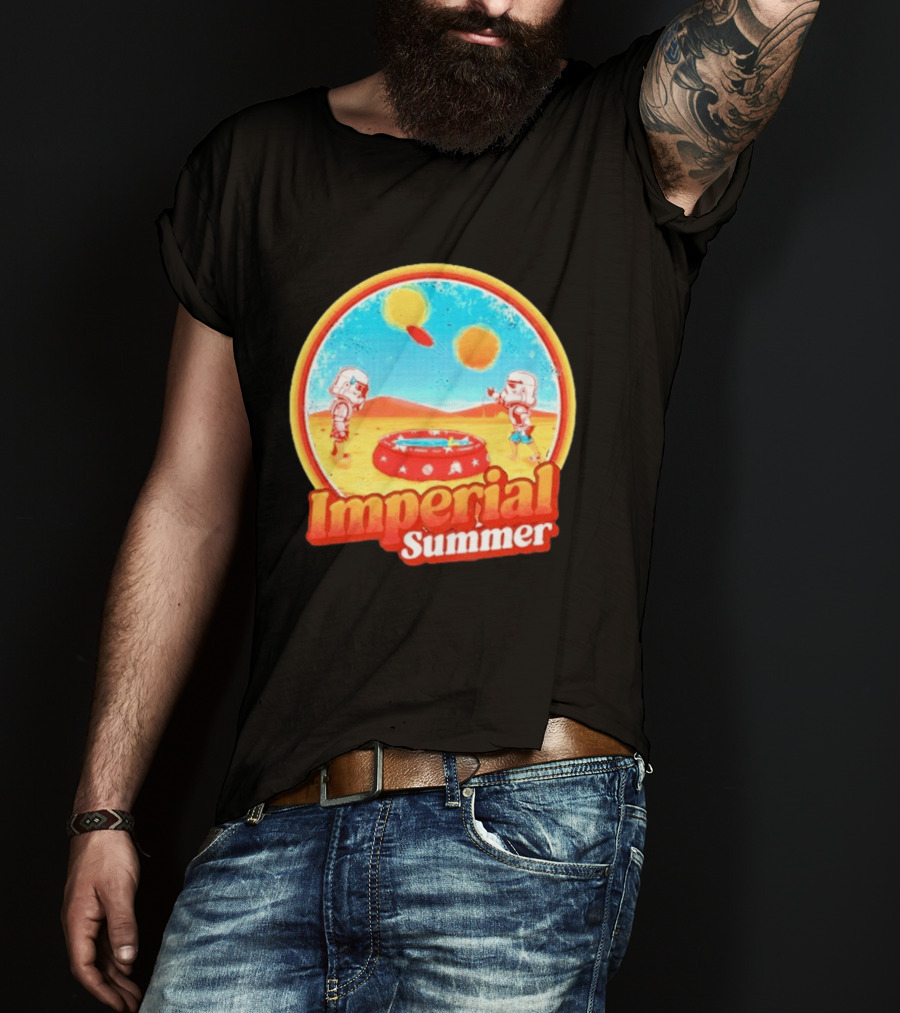 Summer Fun Star Wars Stormtrooper Imperial Beach Scene T-Shirt
