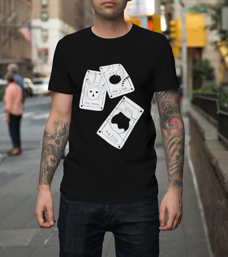 Studio Ghibli Tarot Cards The Moon The Star The Fool Collection T-Shirt