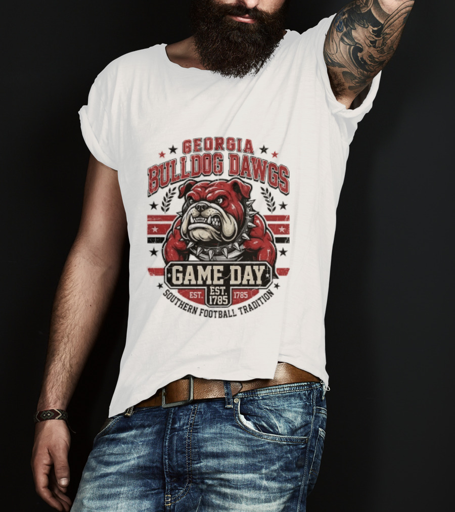 Georgia Bulldog Dawgs Game Day Tradition Est 1785 T-Shirt
