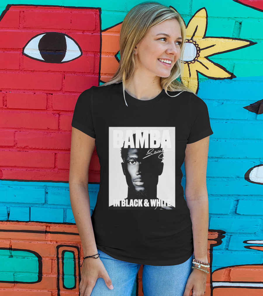 Bamba Signature Black And White NBA Basketball T-Shirt