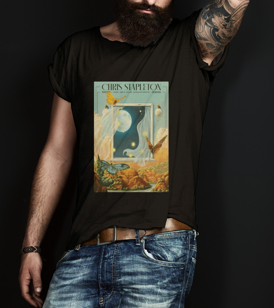 Chris Stapleton Featuring The Gorge July 24 2026 With Margo Price And The Mavericks The Knock3 T-Shirt