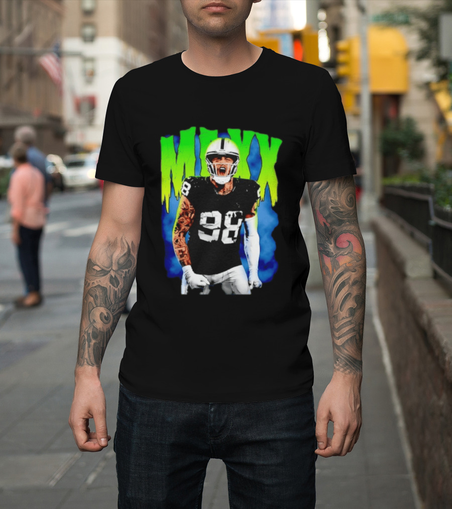 Maxx Crosby 98 Las Vegas Raiders Football Player Jersey T-Shirt