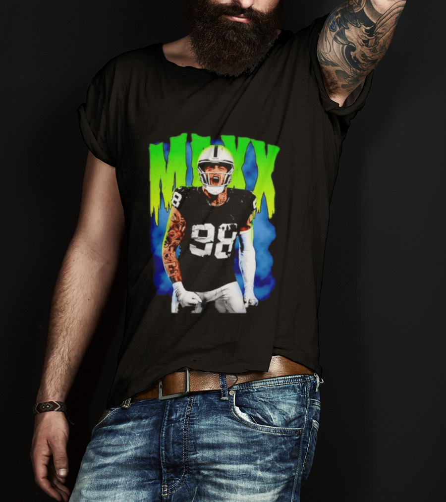 Maxx Crosby 98 Las Vegas Raiders Football Player Jersey T-Shirt