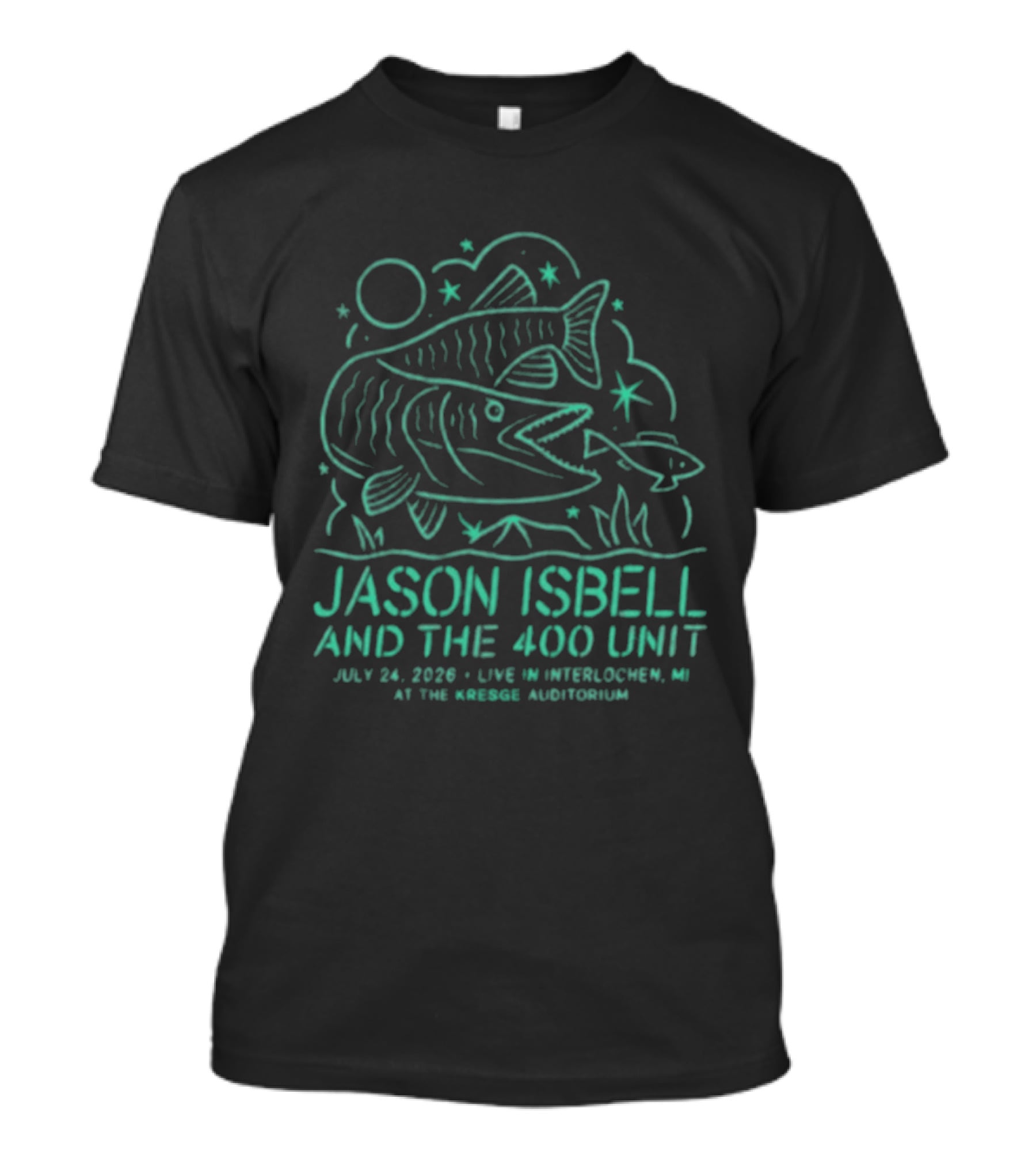 Jason Isbell And The 400 Unit Live Interlochen MI July 24 2020 Kresge Auditorium T-Shirt