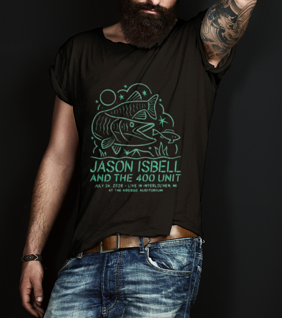 Jason Isbell And The 400 Unit Live Interlochen MI July 24 2020 Kresge Auditorium T-Shirt