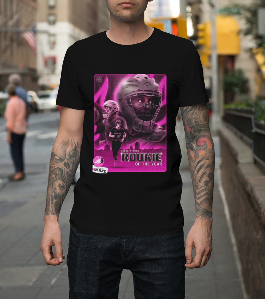 Reese Atwood Rookie Of The Year 2026 Carolina Blaze AUBL Rookie Of The Year T-Shirt