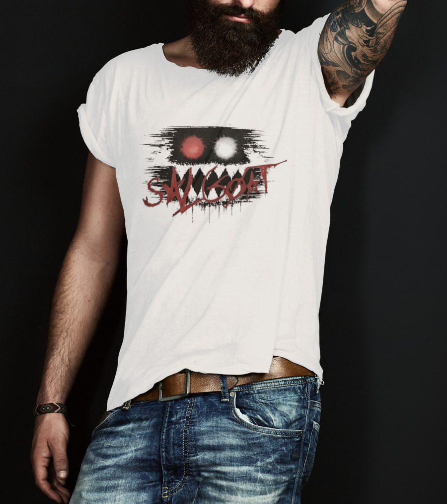 SK Goat Distressed Streetwear Urban Edgy Graffiti T-Shirt