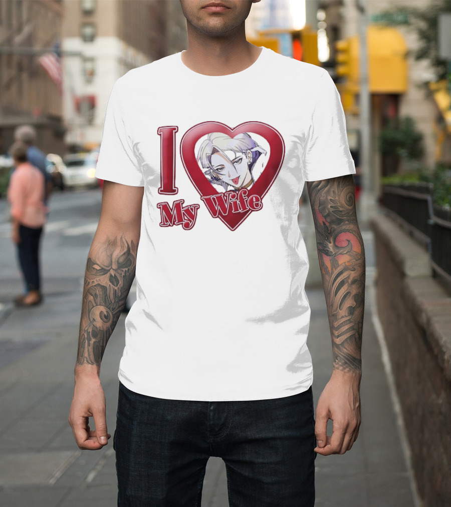 I Love My Wife Anime Heart Waifu T-Shirt