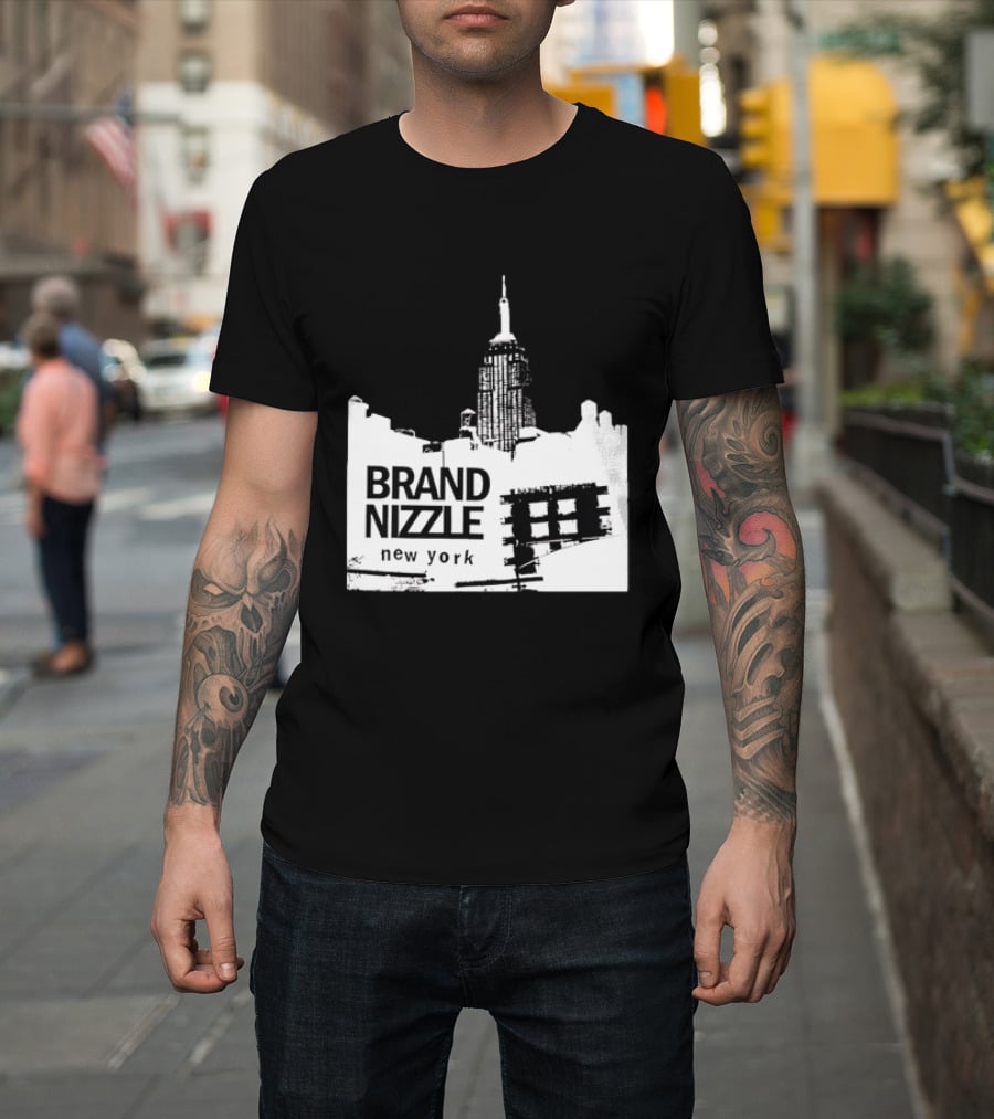 BRAND NIZZLE New York Empire State Building Skyline T-Shirt