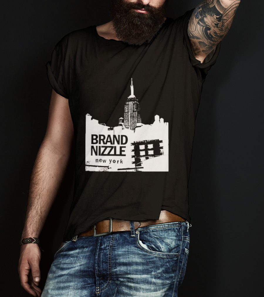 BRAND NIZZLE New York Empire State Building Skyline T-Shirt