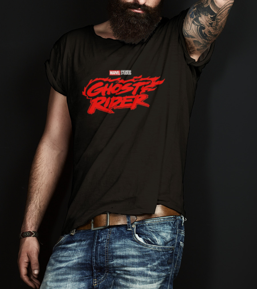 Marvel Studios Ghost Rider Flame Logo Superheroes T-Shirt