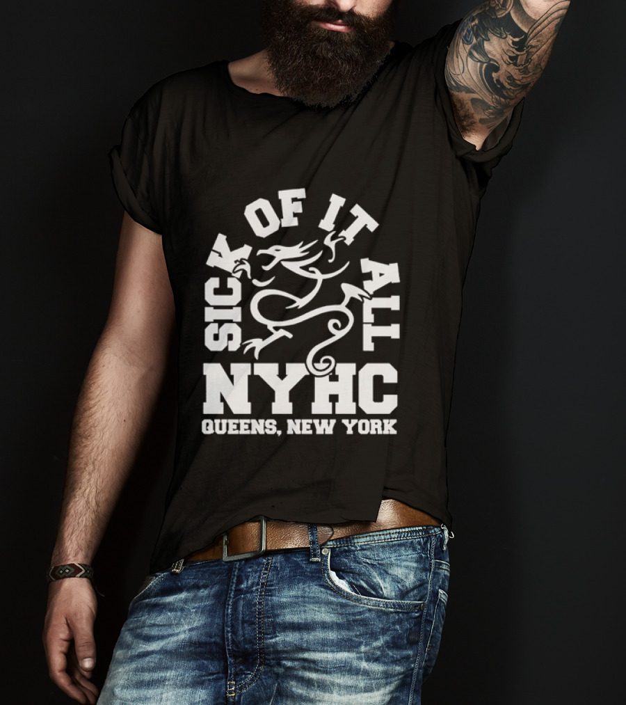 Sick Of It All NYHC Queens New York Hardcore Dragon T-Shirt