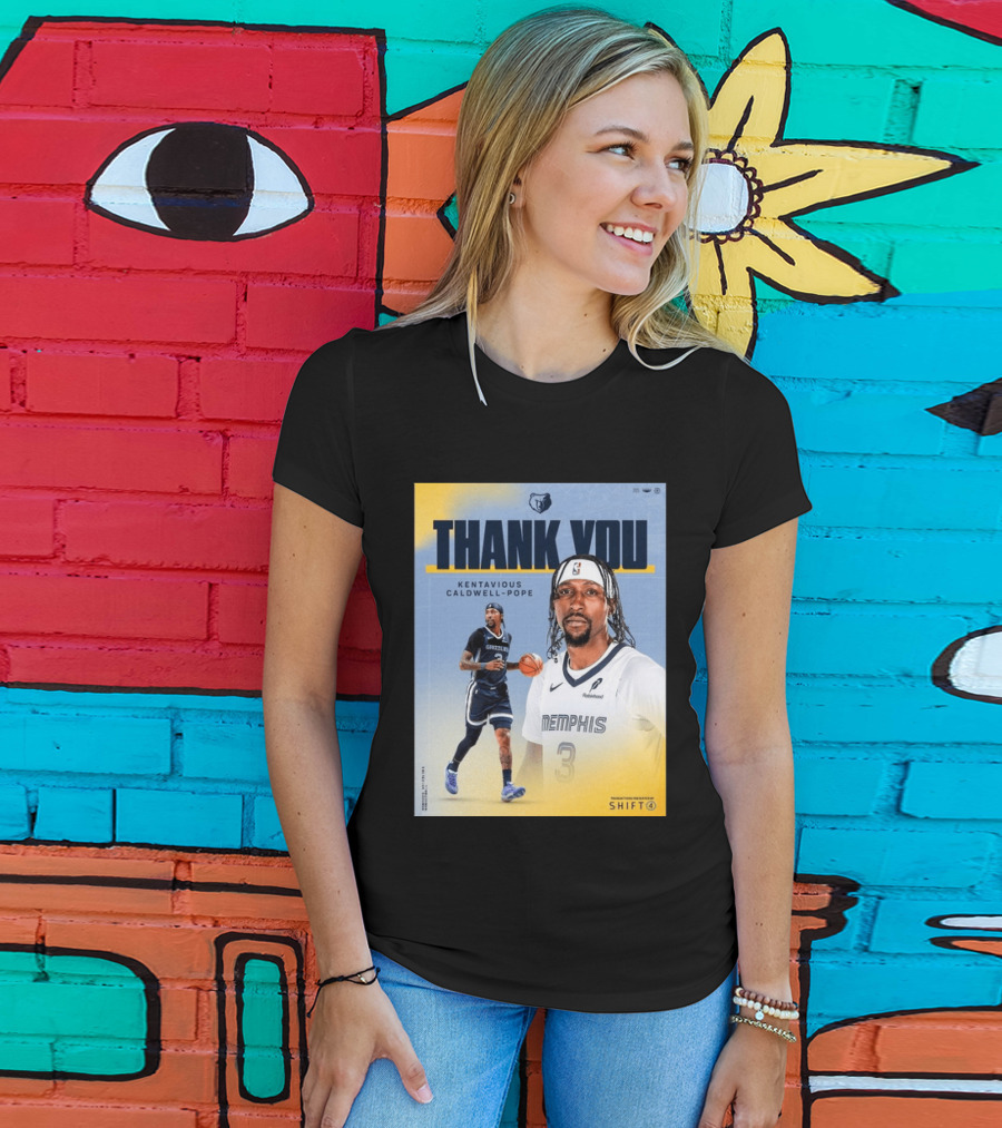 Thank You Kentavious Caldwell Pope Memphis Grizzlies Basketball 3 NBA Fan T-Shirt