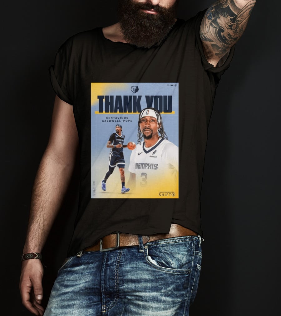 Thank You Kentavious Caldwell Pope Memphis Grizzlies Basketball 3 NBA Fan T-Shirt