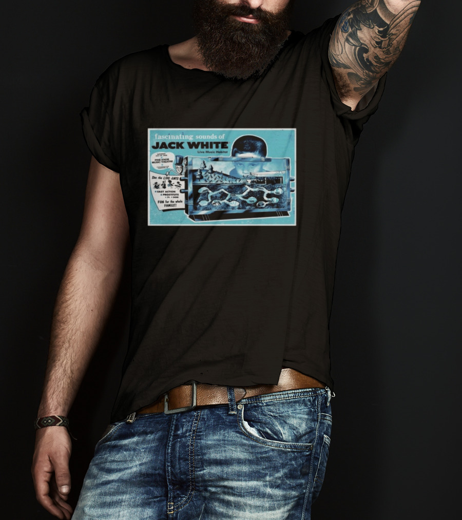 Fascinating Sounds Of Jack White Live Music Habitat Pine Knob Music Theatre 2026 T-Shirt