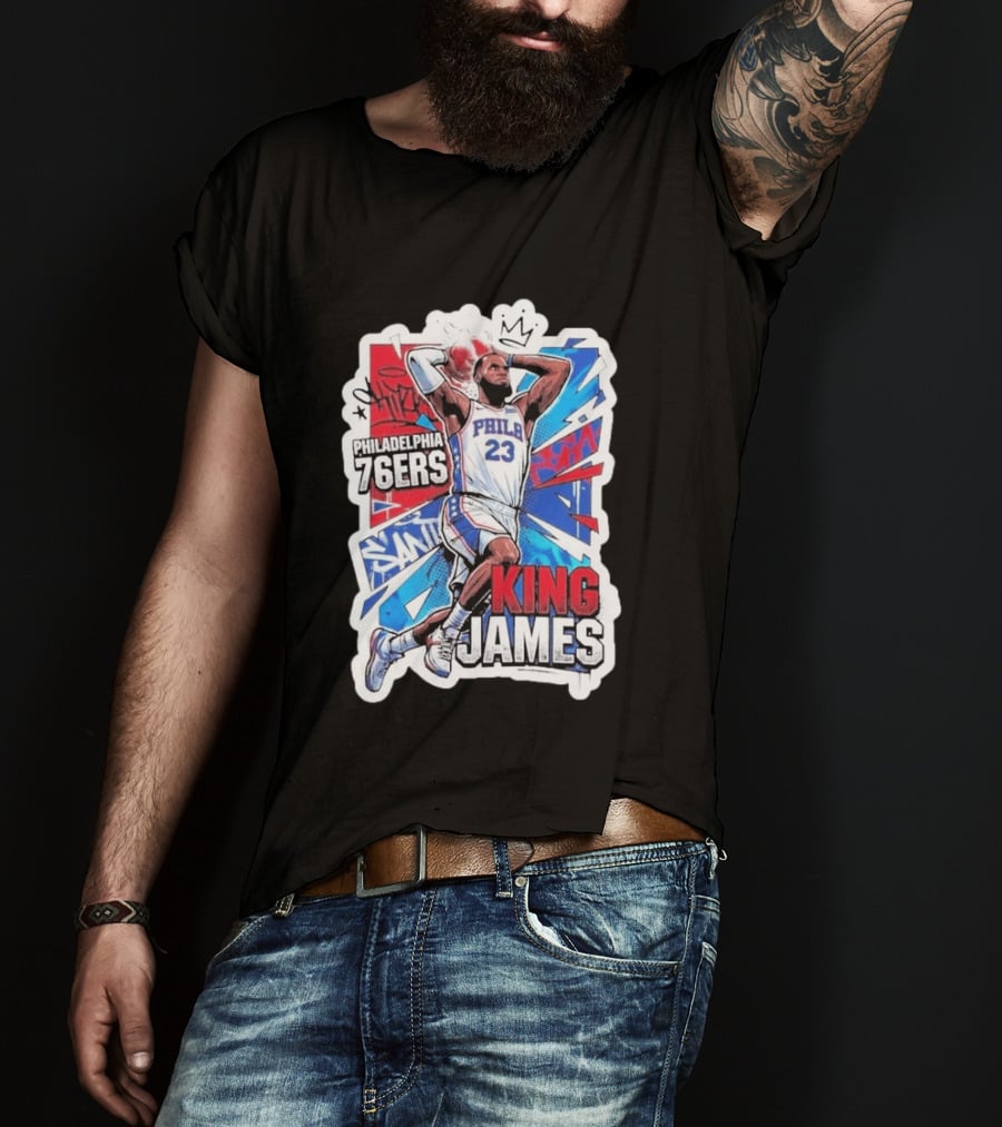 Philadelphia 76ers King James Basketball Fans T-Shirt
