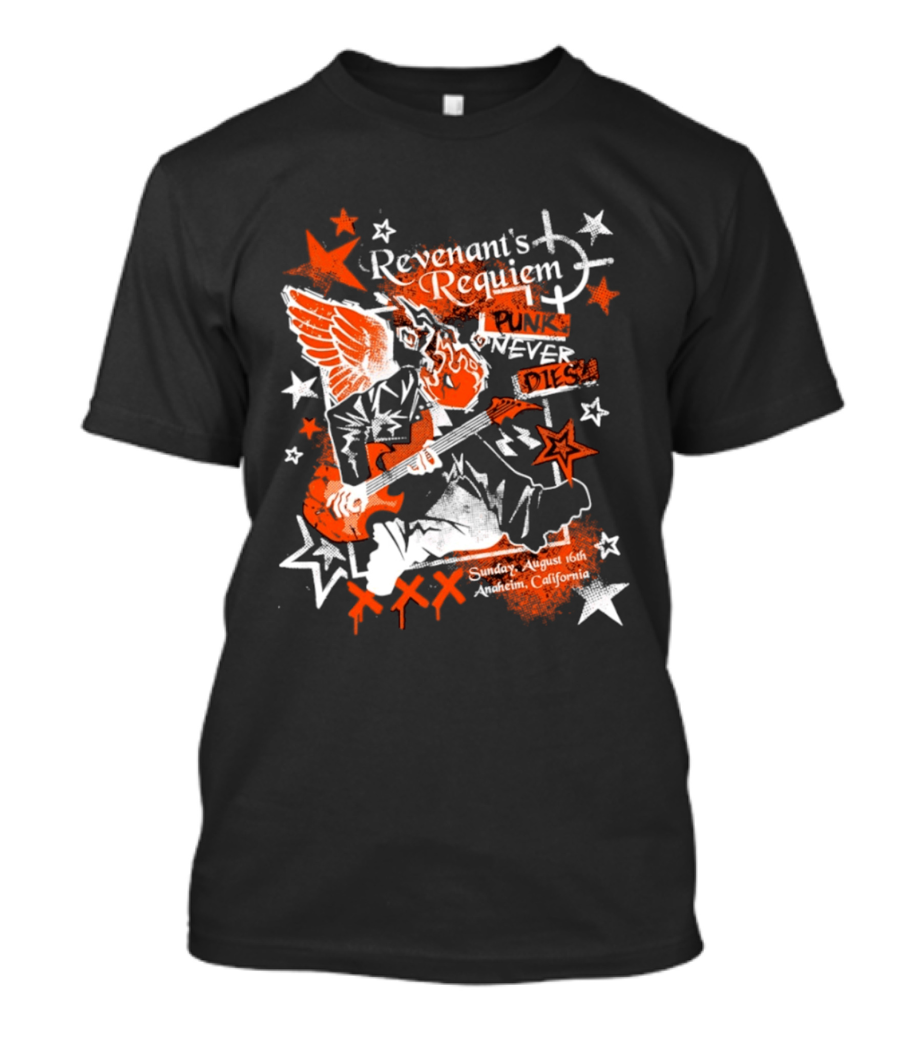 Revenant's Requiem Punk Never Dies Anaheim August 16th Sunday California Concert T-Shirt