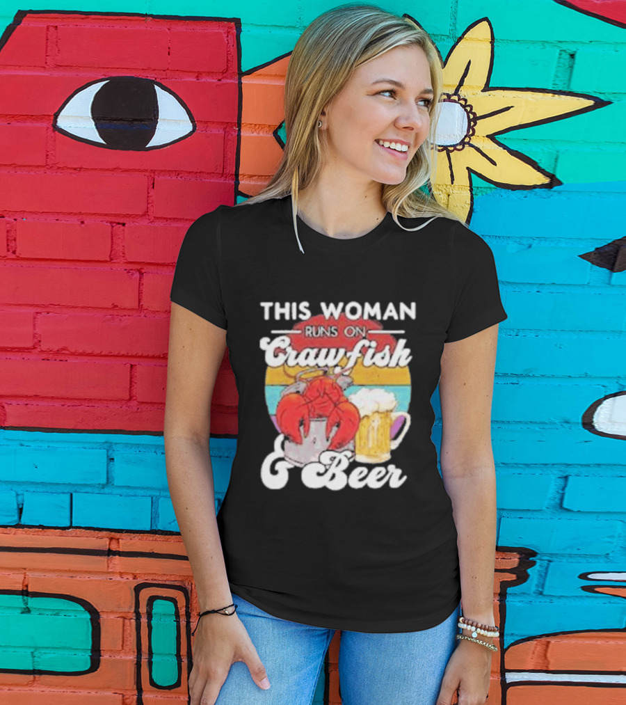 This Woman Runs On Crawfish And Beer With Vintage T-Shirt