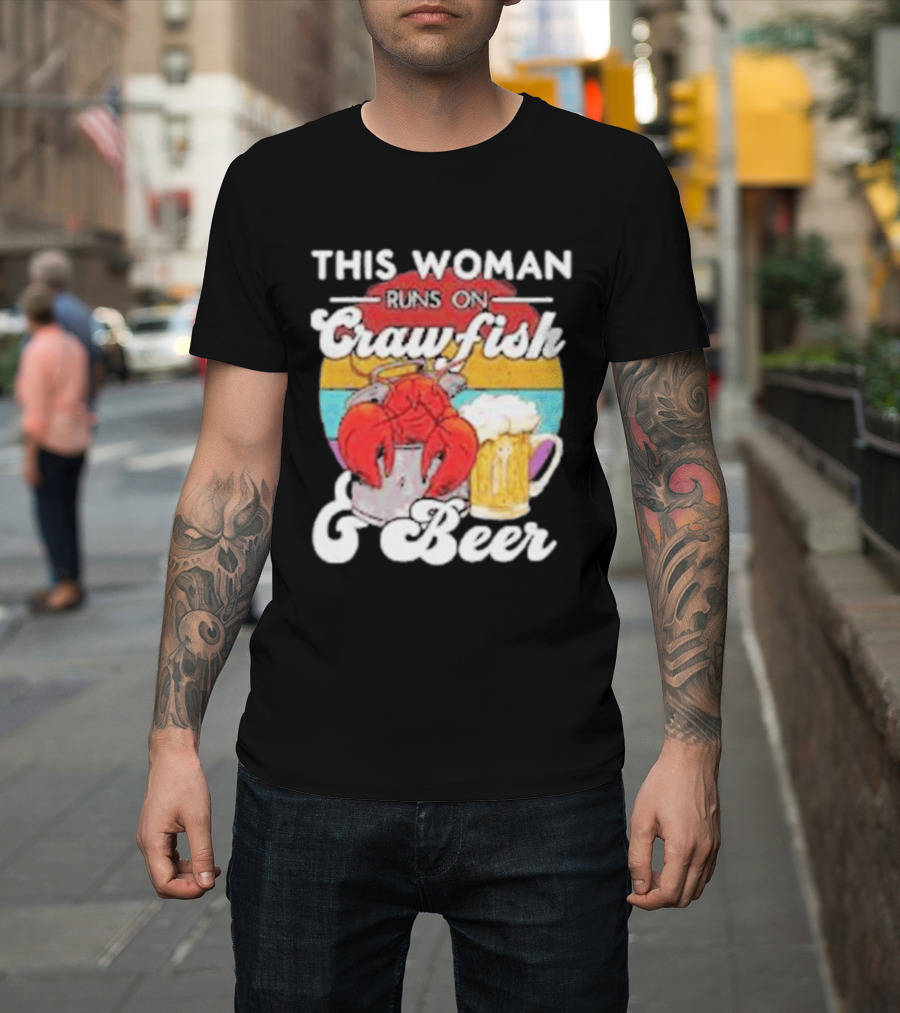 This Woman Runs On Crawfish And Beer With Vintage T-Shirt