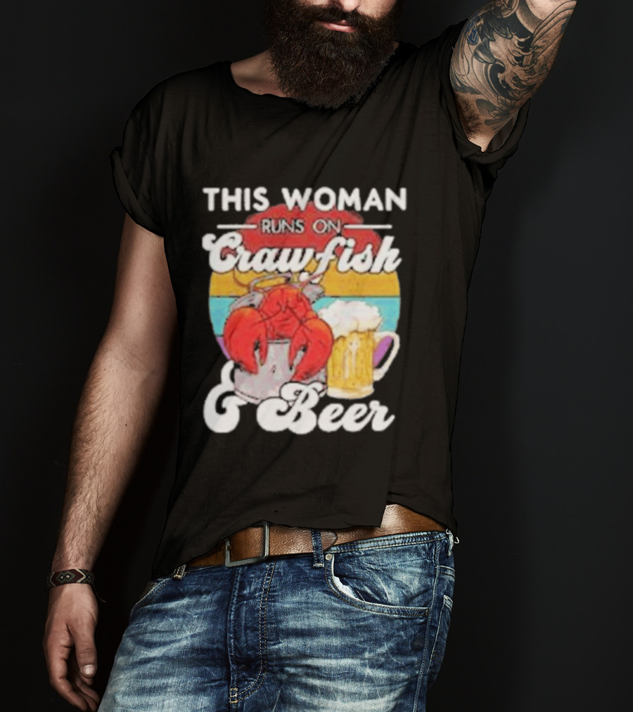 This Woman Runs On Crawfish And Beer With Vintage T-Shirt