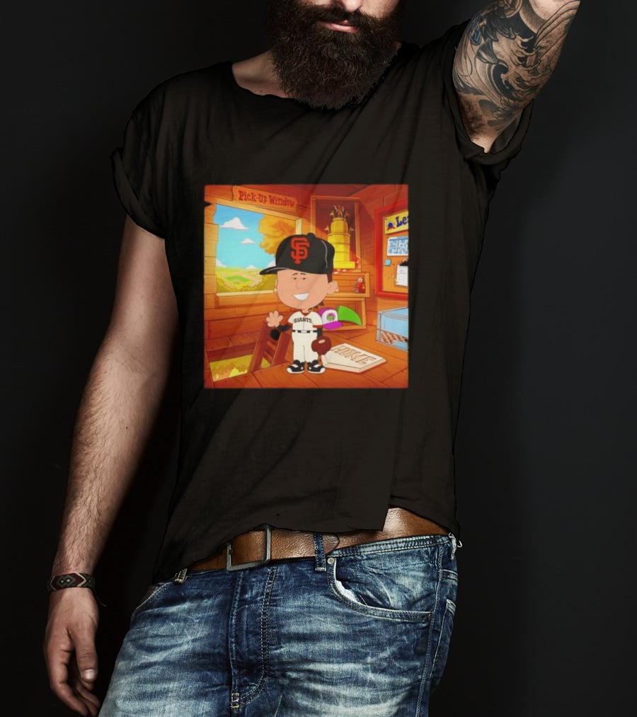 Tyler Mahle San Francisco Giants Baseball Cartoon Peanuts T-Shirt
