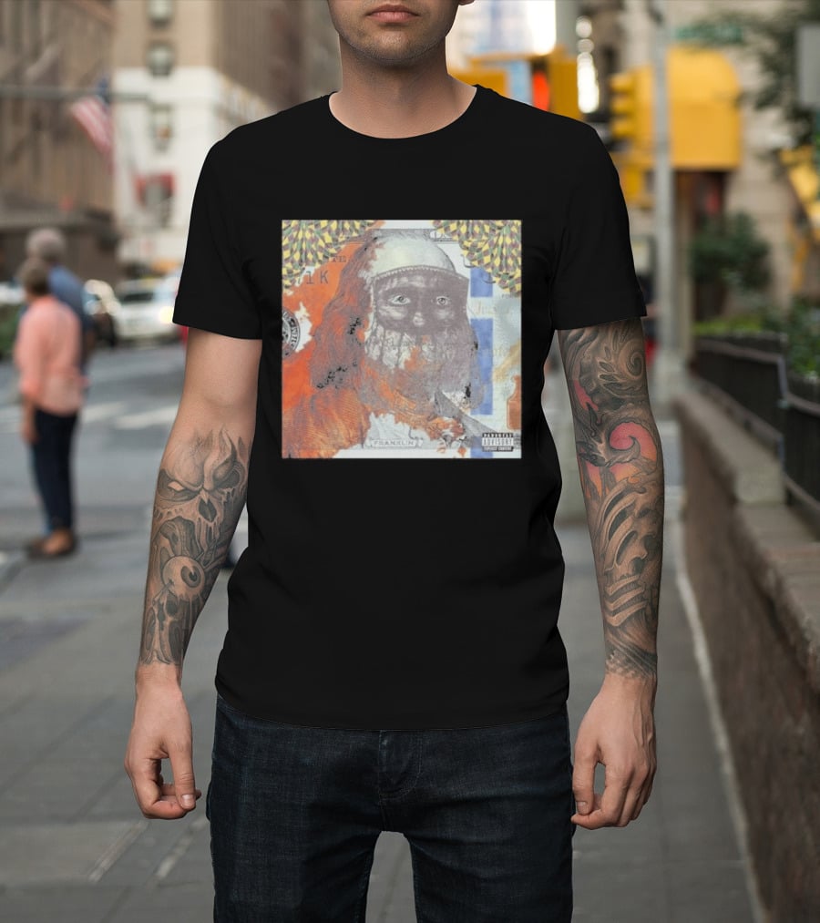 US Vs. Them Franklin Money Mask Art Parental Advisory T-Shirt