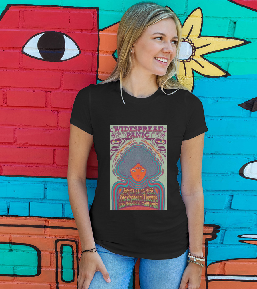 Widespread Panic Orpheum Theatre Los Angeles July 23 25 2026 Psychedelic T-Shirt