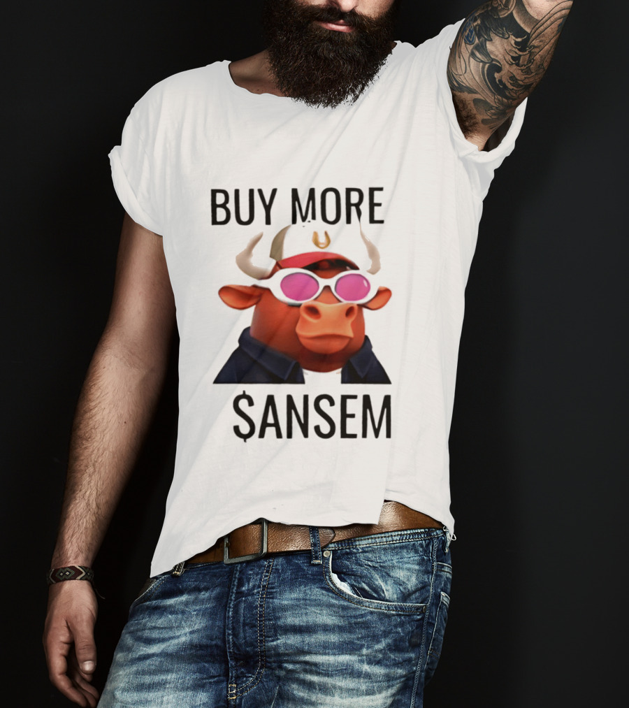 BUY MORE SANSEM Crypto Bull Finance T-Shirt