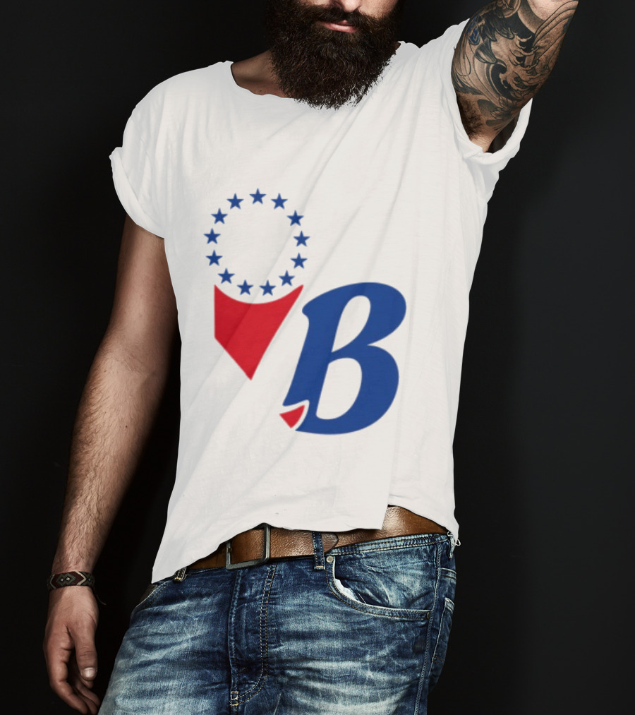 Chinatown Market Store Let Brotherly Love Philadelphia B Icon Circle Stars T-Shirt