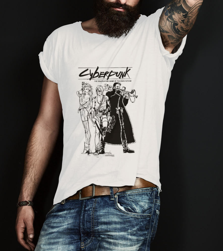 Cyberpunk The Roleplaying Game Of The Dark Future Silhouette Art Characters T-Shirt