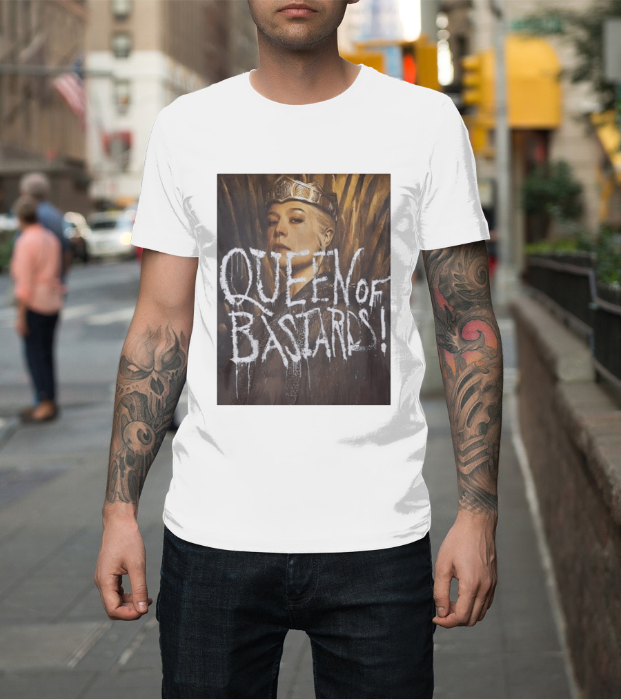 Rhaenyra Targaryen Queen Of Bastards House Of The Dragon Iron Throne Crown T-Shirt