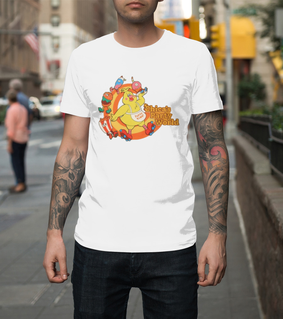 Hex Store Hex X Fnaf Chica's Party World Secret Of The Mimic 2 Party Time T-Shirt