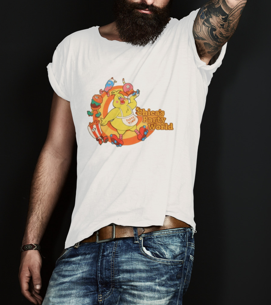 Hex Store Hex X Fnaf Chica's Party World Secret Of The Mimic 2 Party Time T-Shirt
