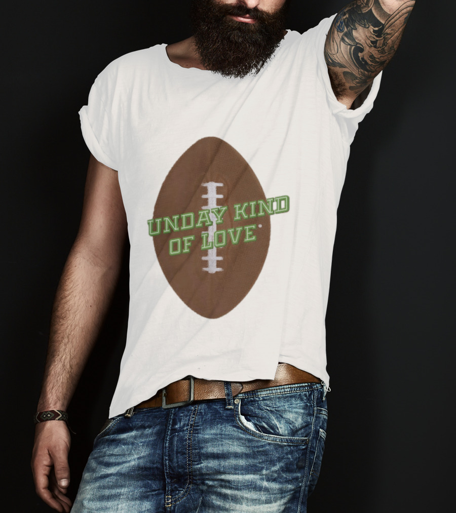 Sunday Kind Of Love Football Halftone Sports T-Shirt