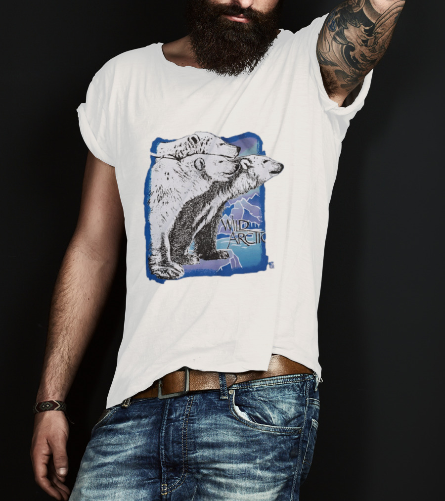 Polar Bear Trio Wild Arctic Sea World Wildlife T-Shirt