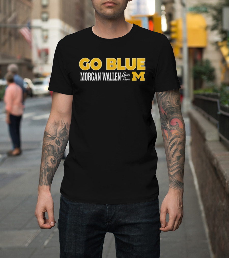 Morgan Wallen Live From Michigan Go Blue M T-Shirt