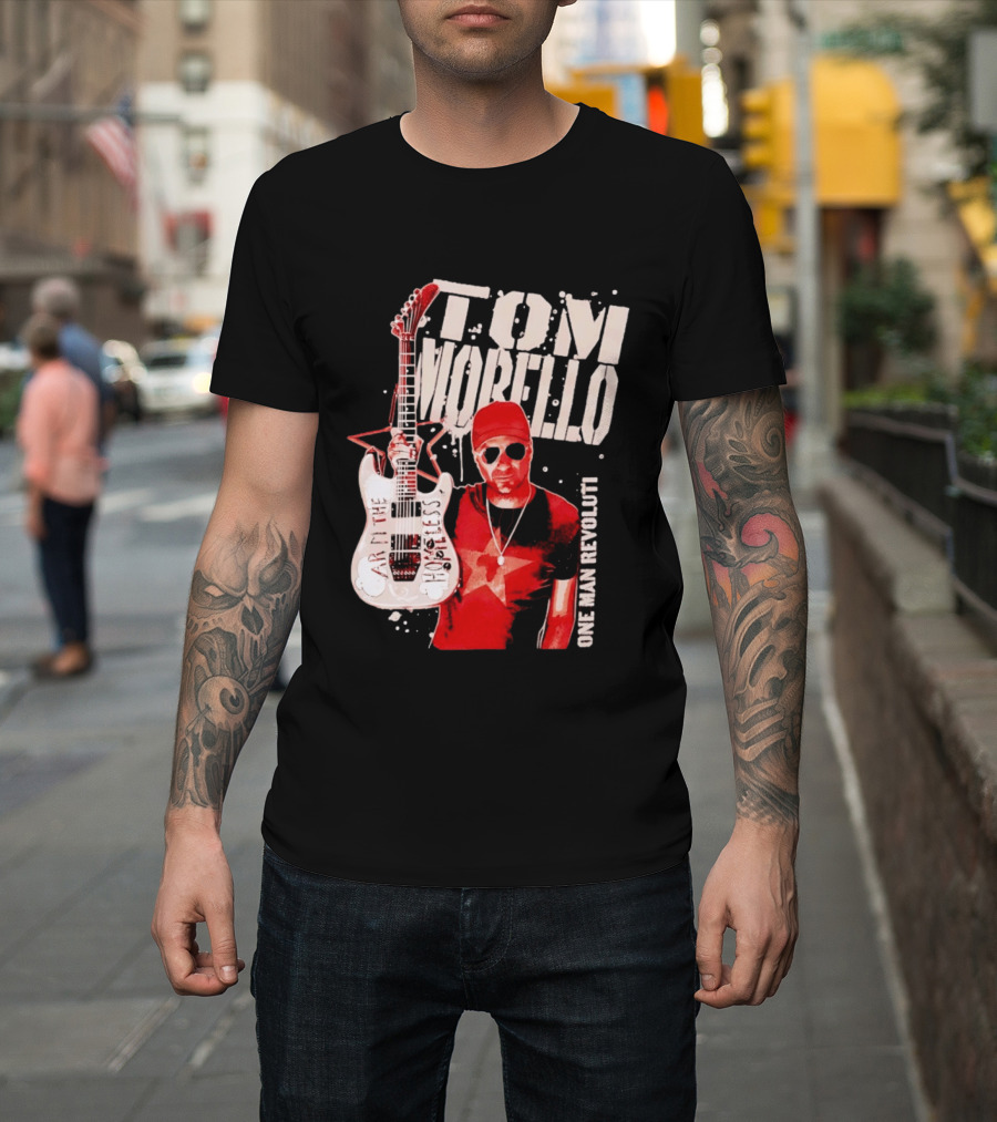 Tom Morello Arm The Homeless Guitar One Man Revolution Red Star T-Shirt
