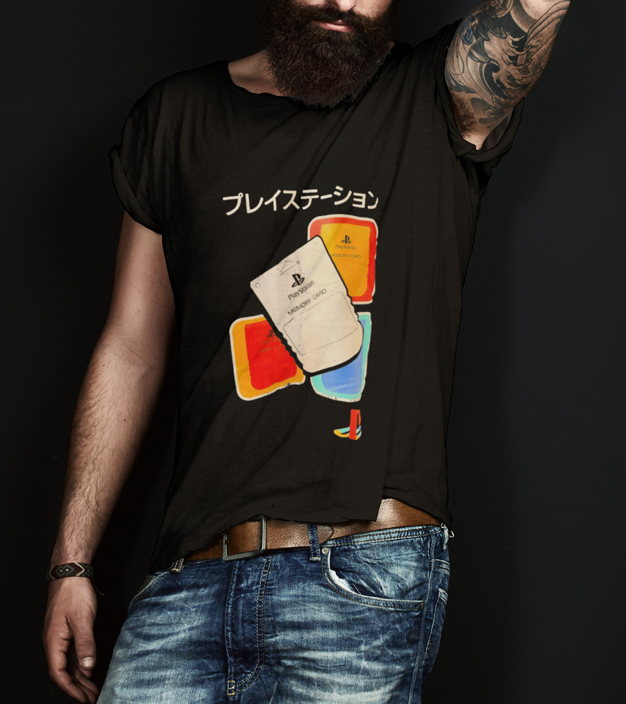 PlayStation Memory Card PS1 Sony Classic Retro Gaming Accessories T-Shirt